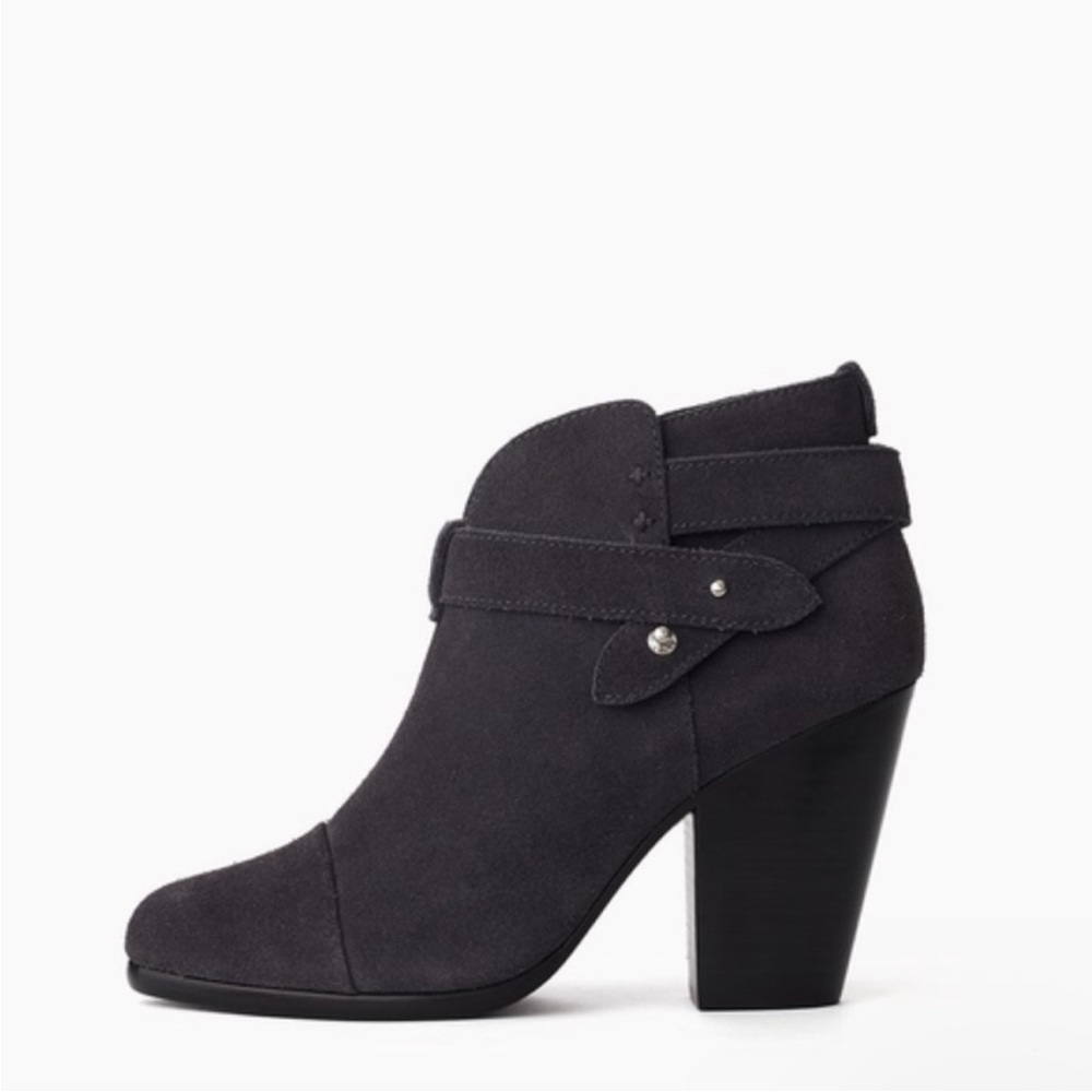 Rag & Bone Black Ankle Boots with Chunky Heel